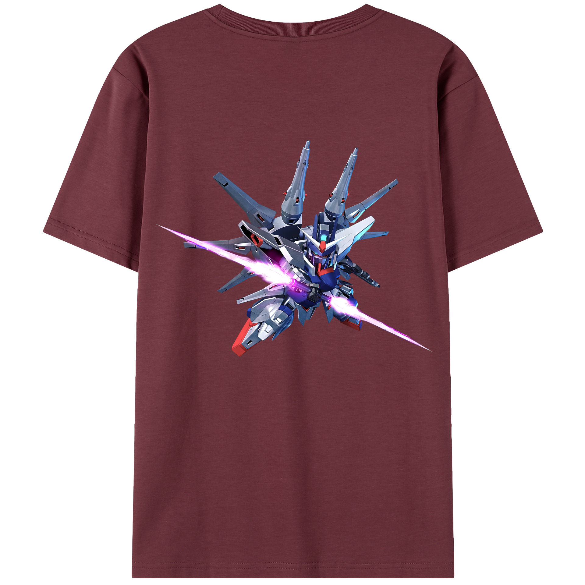 （画像用） 機動戦士ガンダム Mobile Suit Gundam 綿100％半袖Tシャツ（背面プリント）
